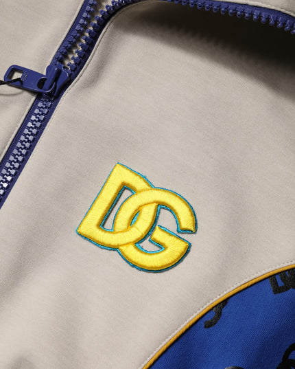 Dolce & Gabbana Multicolor Polyester Full Zip Bomber Jacket