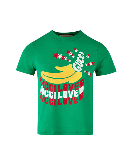 Gucci Green Cotton Logo T-Shirt