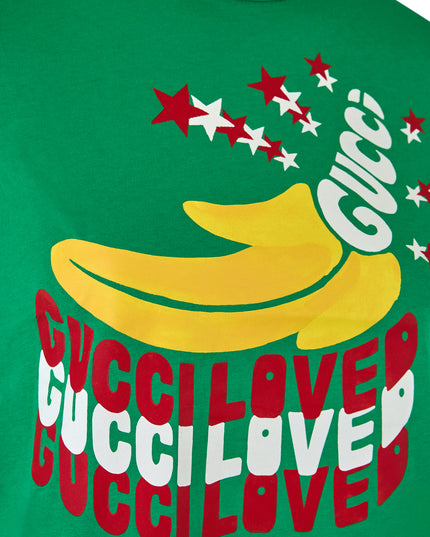 Gucci Green Cotton Logo T-Shirt