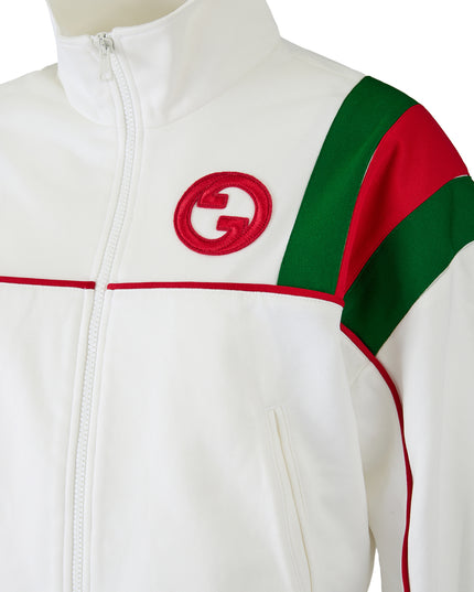 Gucci White Polyester Logo Sweatshirt