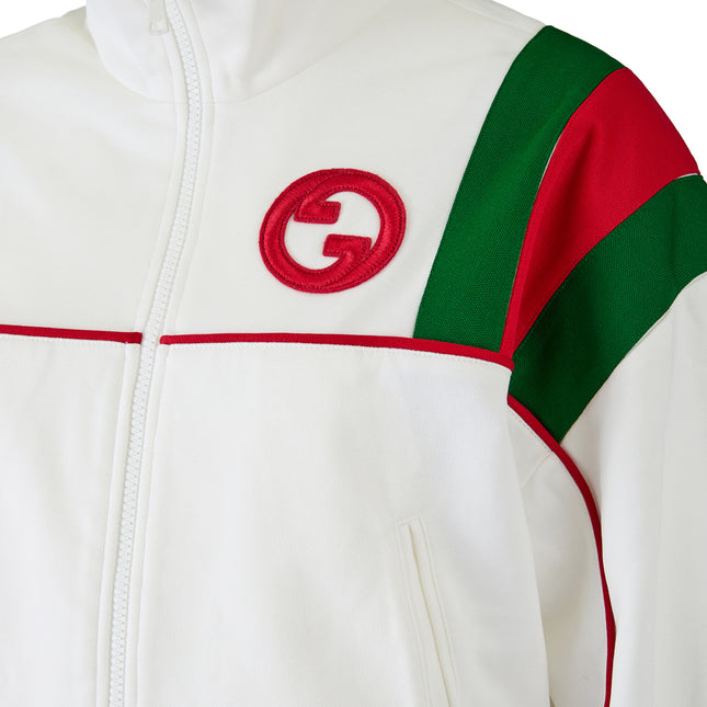 Gucci White Polyester Logo Sweatshirt