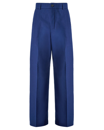 Gucci Blue Classic Cotton Pants