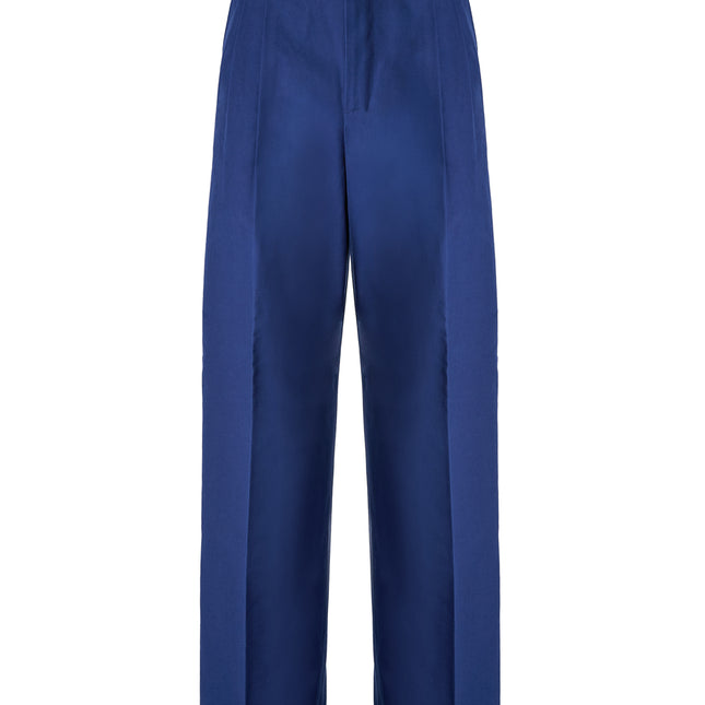 Gucci Blue Classic Cotton Pants