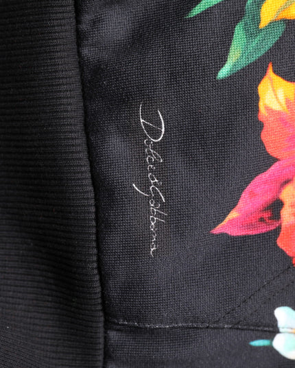 Dolce & Gabbana Multicolor Print Hooded Sweatshirt Sweater