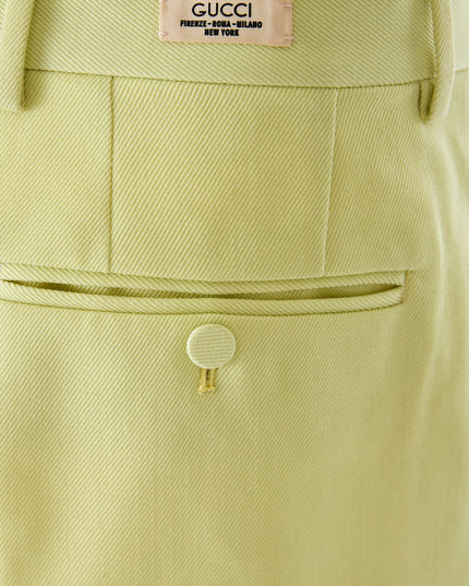 Gucci Lime Yellow Polyester Pants