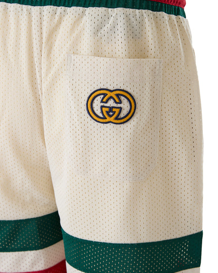 Gucci Cream polyester  Logo Shorts
