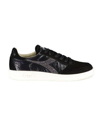 Diadora Black Leather Women Sneaker