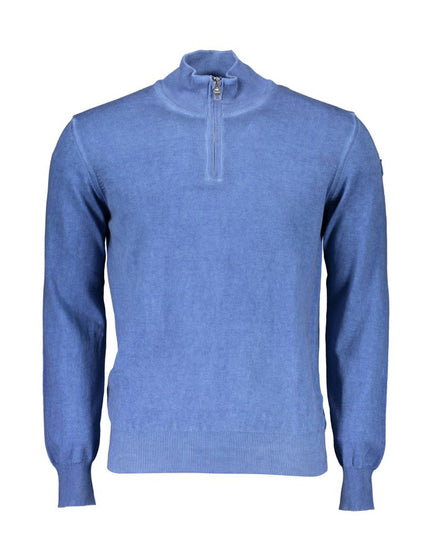 North Sails Blue Cotton Men Sweater