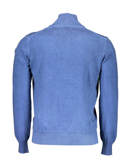 North Sails Blue Cotton Men Sweater