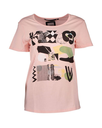 Silvian Heach Pink Cotton Women T-Shirt