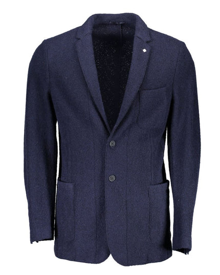 Gant Blue Wool Men Jacket