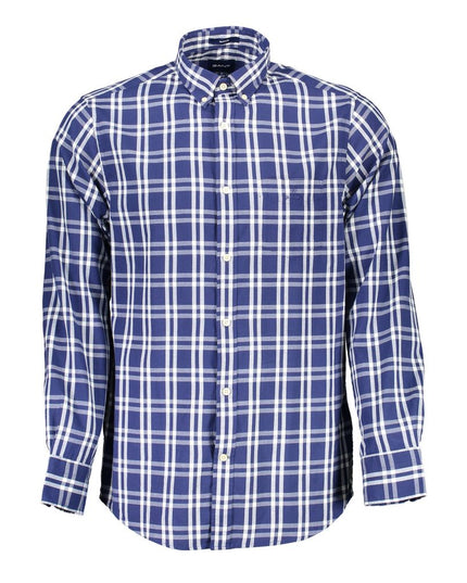 Gant Blue Cotton Men Shirt
