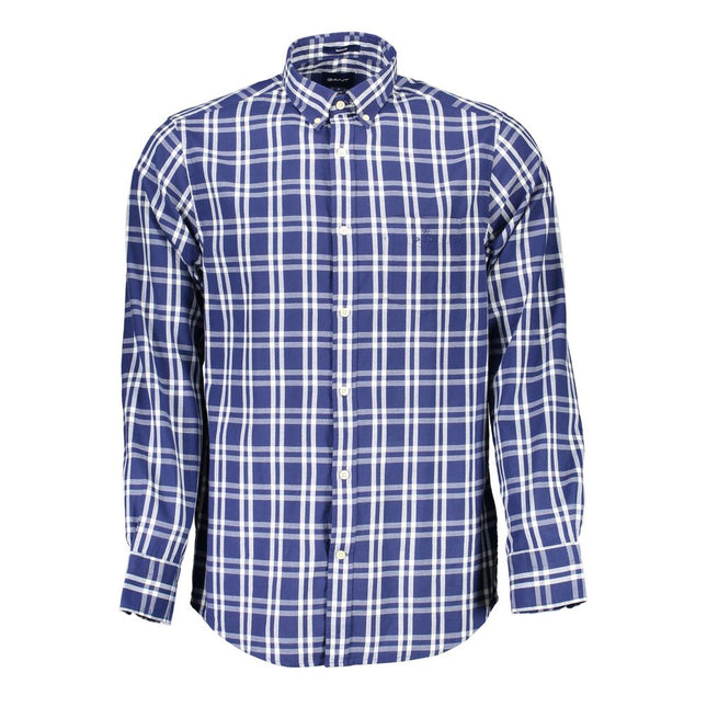Gant Blue Cotton Men Shirt