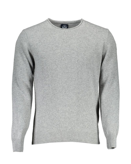 North Sails Gray Wool Men Sweater