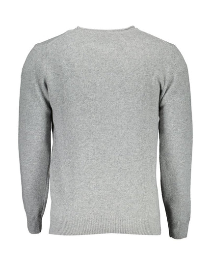 North Sails Gray Wool Men Sweater