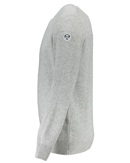 North Sails Gray Wool Men Sweater