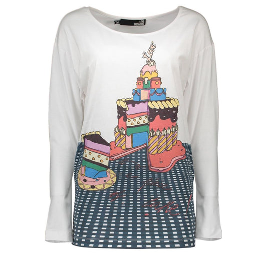 Love Moschino White Cotton Women T-Shirt