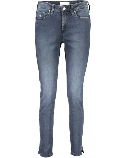 Calvin Klein Blue Cotton Women's Skinny Jean