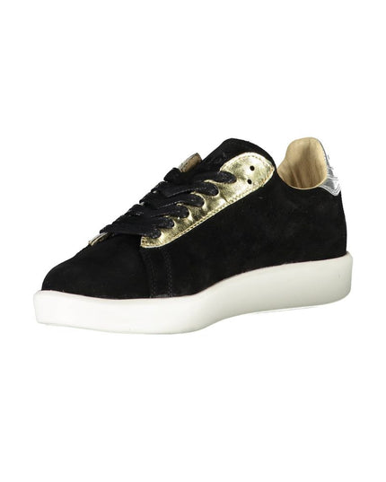 Diadora Black Leather Women Sneaker