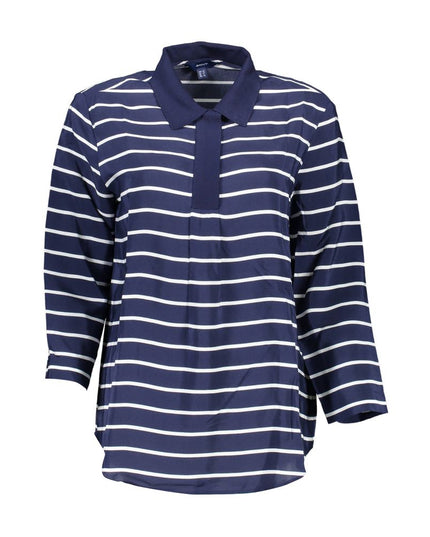 Gant Blue Viscose Women Polo Shirt