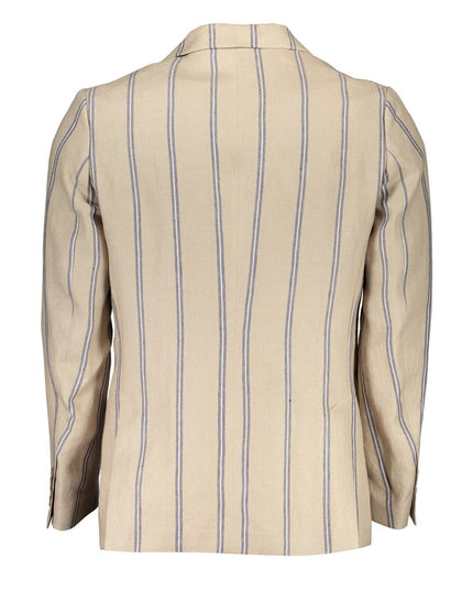 Gant Beige Linen Men Jacket