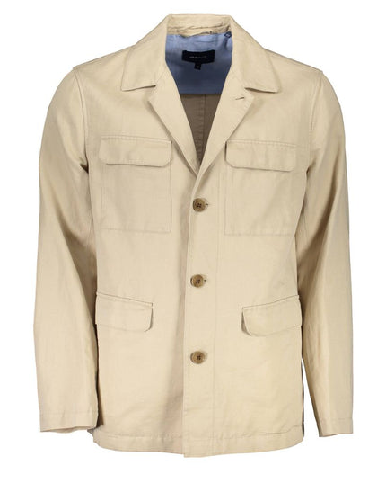 Gant Beige Cotton Men Jacket