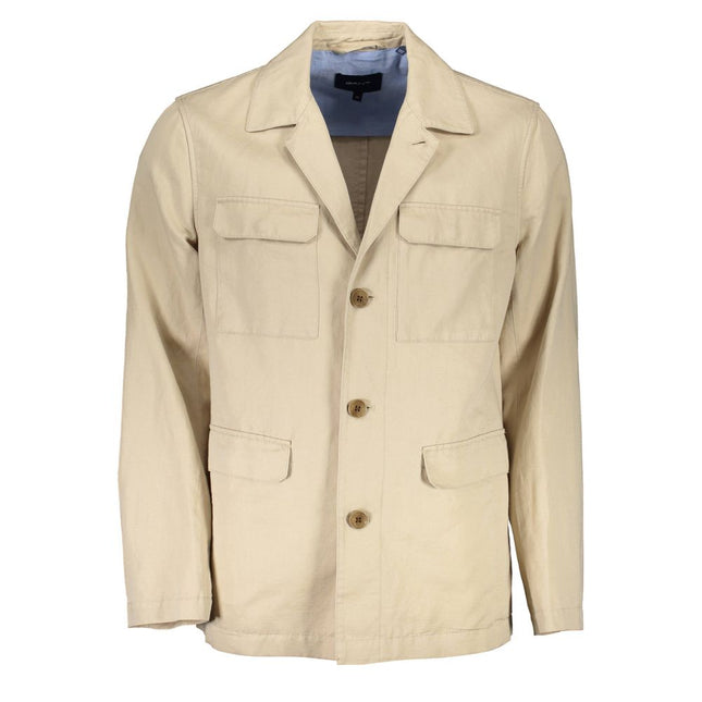 Gant Beige Cotton Men Jacket