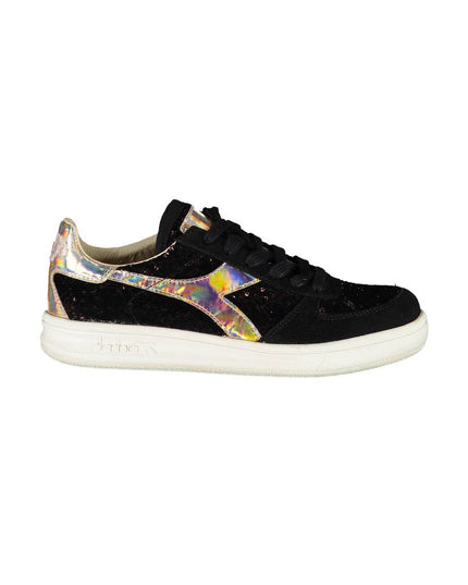 Diadora Black Leather Women Sneaker
