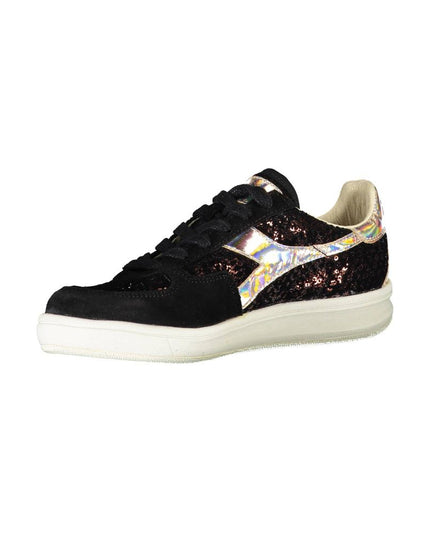 Diadora Black Leather Women Sneaker