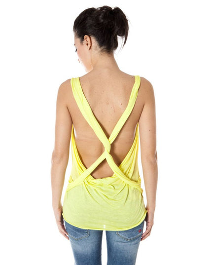 Zuelements Yellow Viscose Women Top
