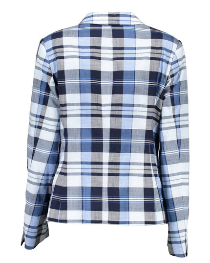 Gant Light Blue Cotton Women Jacket