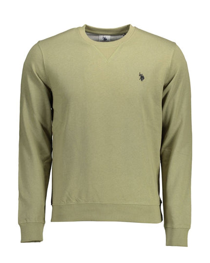 U.S. POLO ASSN. Green Cotton Mens Sweater