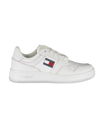 Tommy Hilfiger White Leather Women Sneaker