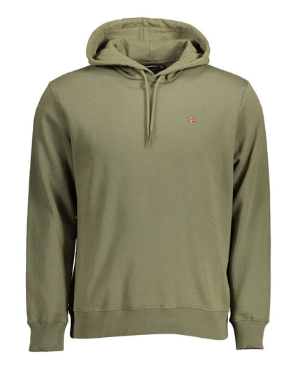Napapijri Green Cotton Men Sweater
