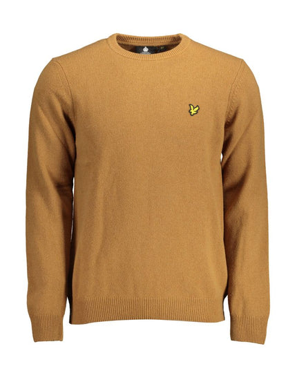 Lyle & Scott Brown Wool Men Sweater