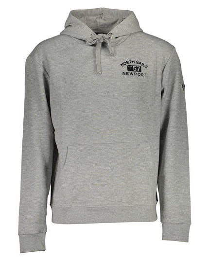 North Sails Gray Cotton Men Sweatshirt