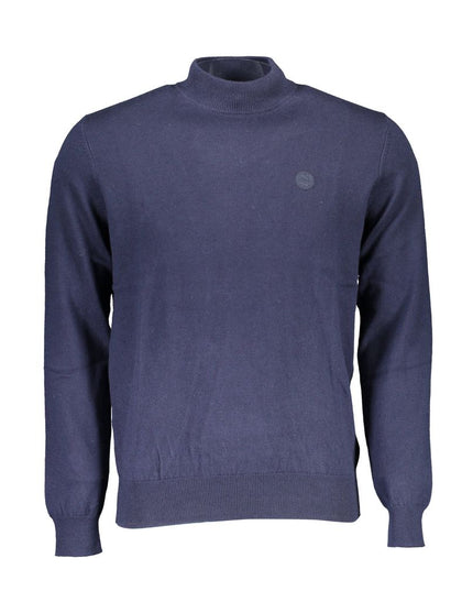 North Sails Blue Cotton Men Sweater