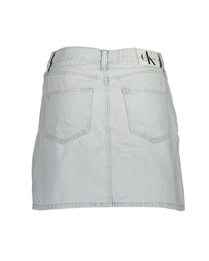 Calvin Klein Light Blue Cotton Women Skirt