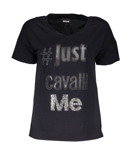 Just Cavalli Black Polyester Women Top
