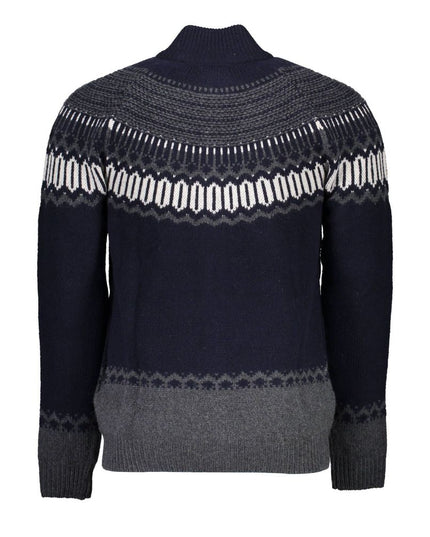 Gant Elegant Long Sleeve Zip Cardigan in Blue