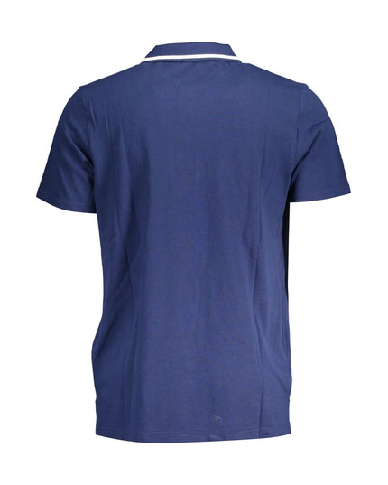 Fila Classic Blue Cotton Polo with Contrast Details