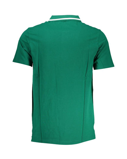 Fila Classic Green Cotton Polo with Contrast Details