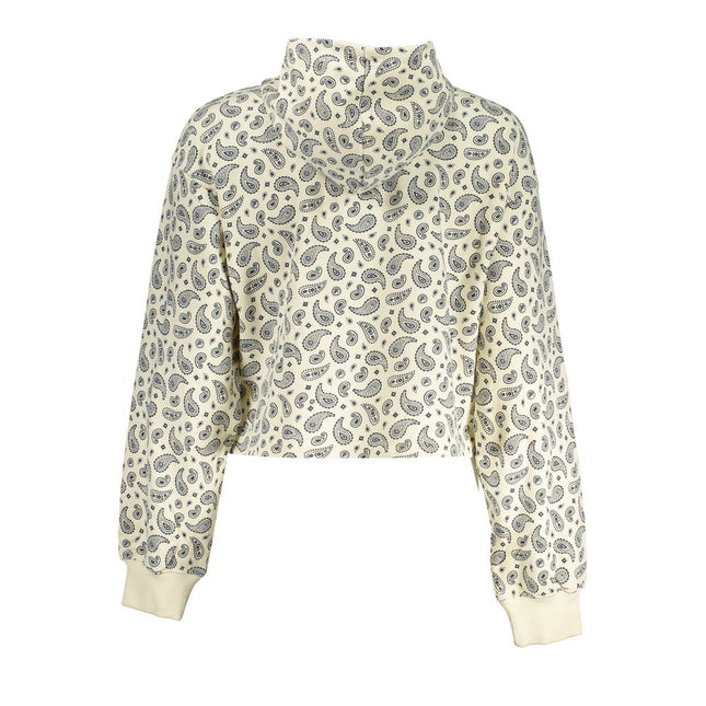 Fila White Cotton Women Sweater Hoodie