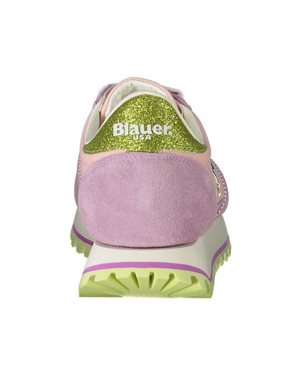 Blauer Pink Polyester Sneaker