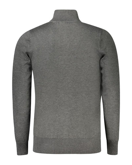 Coveri Moving Gray Viscose Men Sweater