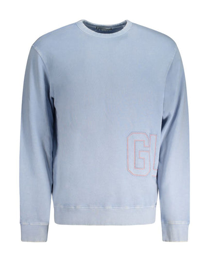 Guess Jeans Blue Cotton Men Sweater