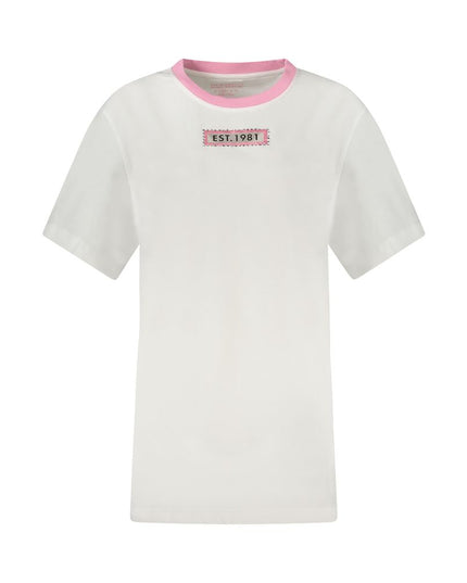 Guess Jeans White Cotton Women T-Shirt