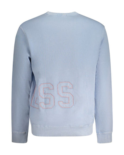 Guess Jeans Blue Cotton Men Sweater