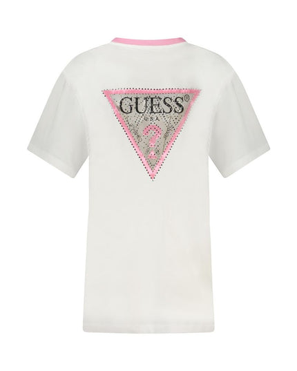 Guess Jeans White Cotton Women T-Shirt