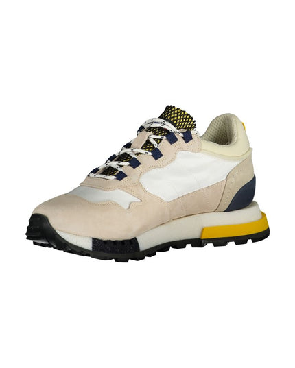 Blauer White Leather Men Sneaker
